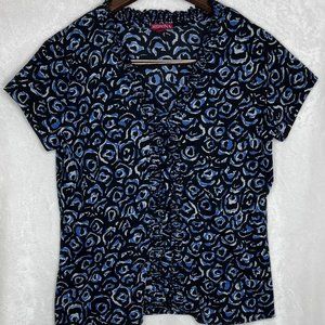 Merona Women's XL Pattern Shirt with Ruffles